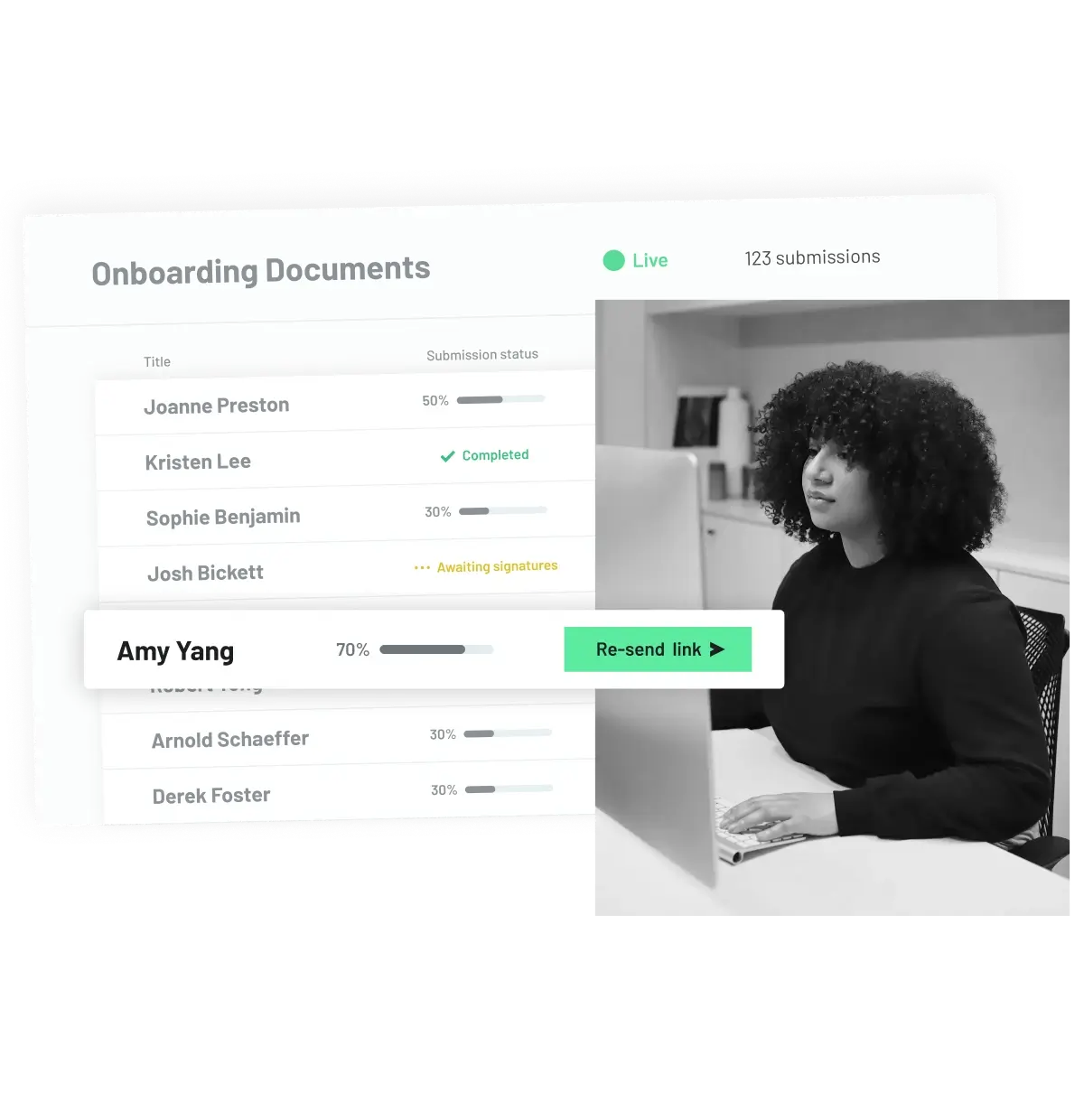 Embed & customize any HR paperwork or e-sign experience